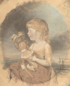 Bambino con una Bambola, 1780 da John Downman
