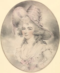 Ritratto di una signora, di fronte a sinistra da John Downman