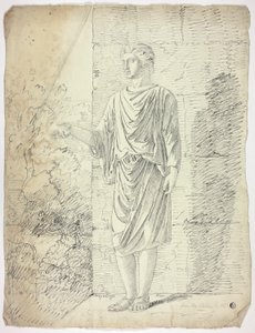 Dopo una scultura antica di un giovane in piedi da John Downman