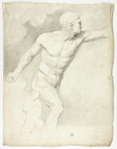 Il gladiatore Borghese dalla statua a Roma da John Downman