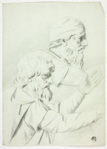 Due uomini di profilo (da Bassorilievo) da John Downman