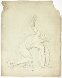 Guerriero ferito dalla statua a Roma da John Downman