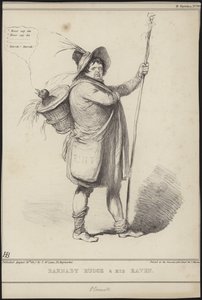Barnaby Rudge e il suo corvo, illustrazione da 