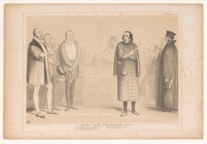 Caricatura con Disraeli come Shylock