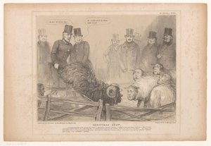 Caricatura di Lord Brougham come un ariete nero da John Doyle