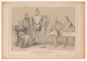 Caricatura con il premier Robert Peel e Joseph Hume