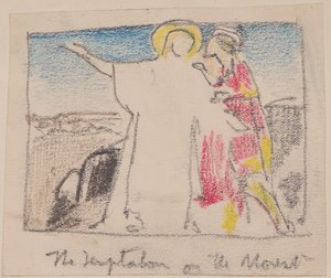 La tentazione sul monte da John Duncan