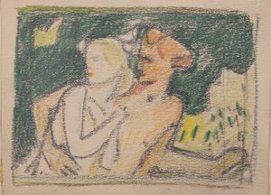 Senza titolo [Coppia in fuga] da John Duncan