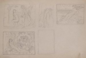 Figure nude in un paesaggio da John Duncan