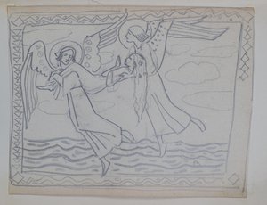 Senza titolo [Studio per Santa Brigida] da John Duncan