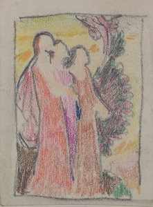 Senza titolo [Tre figure] da John Duncan