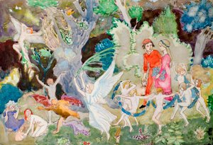 Yorinda e Yoringel nel bosco delle streghe da John Duncan