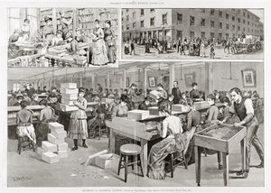 Scene di produzione di sigarette, 1887 da John Durkin