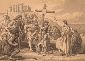 La prima predicazione del cristianesimo in Gran Bretagna da John Easton