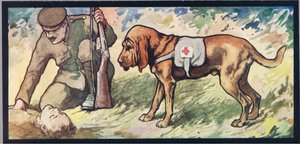 Bloodhound ambulante, illustrazione da 