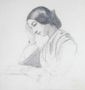 Testa di una Ragazza da John Evan Hodgson