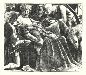 Un Sogno di Belle Donne (incisione) da John Everett (after) Millais