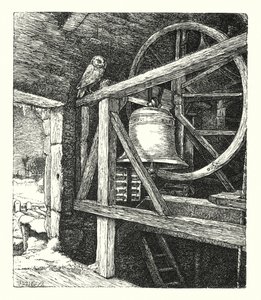 La Morte del Vecchio Anno (incisione) da John Everett (after) Millais