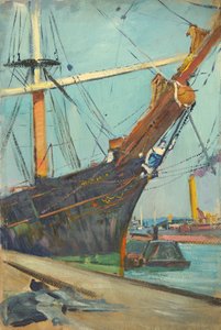 Una nave a vela, fine XIX secolo - metà XX secolo da John Everett