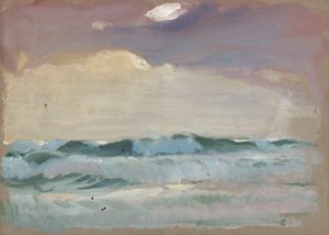 Mare grigio al chiaro di luna, Port Leven da John Everett
