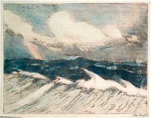 Paesaggio marino - onde azzurre pallide 5 