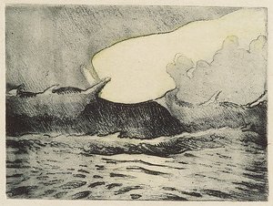 Marina - mare molto mosso da John Everett