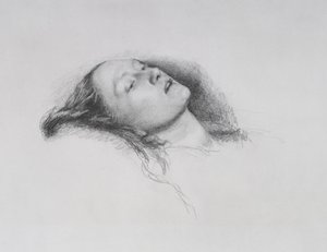 Elizabeth Siddal: Studio per "Ofelia", 1852 da John Everett Millais