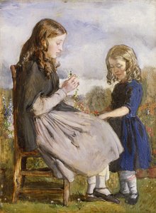 Intrecciatori di ghirlande, c.1846 da John Everett Millais