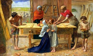 Gesù nella casa dei suoi genitori (La bottega del falegname) da John Everett Millais