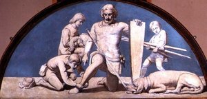 Virilità, lunetta da una serie di sei, c.1847