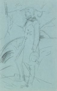 Schizzo preliminare per il ritratto di John Ruskin da John Everett Millais