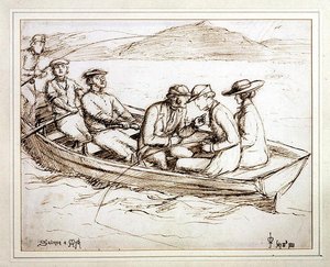 Salmone un mito da John Everett Millais