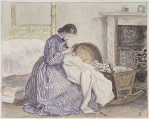 The Iceberg di Stewart Harrison - La sarta, 1860 da John Everett Millais