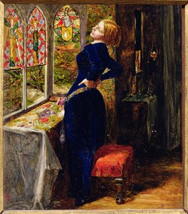 Studio per Mariana nella Grange con fossato da John Everett Millais