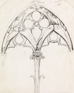 Studio per un design di finestra da John Everett Millais