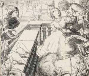 Il palazzo dormiente da John Everett Millais