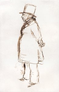 Turner nel Giorno della Verniciatura alla Royal Academy da John Everett Millais