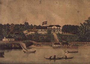 Prima Government House, Sydney, c.1807 da John Eyre