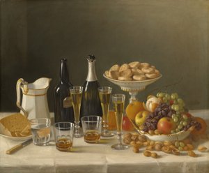 Vino, Formaggio e Frutta, 1857 da John F. Francis