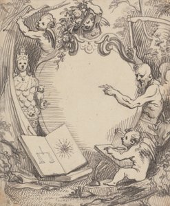 Progetto per un Frontespizio - Cupido Studia la Natura da John Fayram