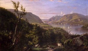 Veduta delle Highlands da West Point, 1862 da John Ferguson Weir