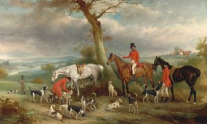 Thomas Wilkinson, M.F.H., con i cani da caccia Hurworth da John Ferneley