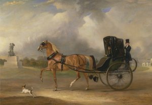 William Massey-Stanley che Guida il Suo Cabriolet a Hyde Park da John Ferneley