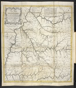 Una mappa del Kentucky, in The Discovery, Settlement and present State of Kentucke da John Filson