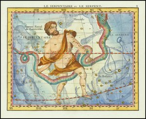 1776 - John Flamsteed - Il serpente e il serpentino (Ophiucus  Serpens)