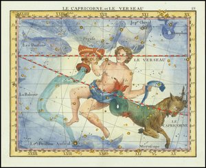 1776 - John Flamsteed - Le Capricorne, et Le Verseau (Capricorno e Acquario)