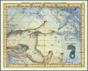 1776 - John Flamsteed - Pegase, Le Petit Cheval, Le Dauphin (Pegasus, Pisces e Equuleus)