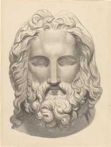 Testa barbuta antica da John Flaxman