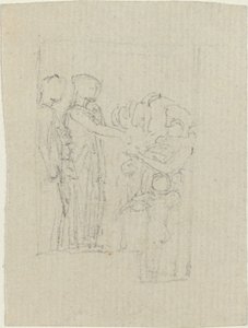 Mendicanti a una porta (Studio per il Monumento Yarborough) da John Flaxman