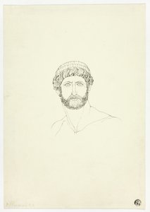 Busto di uomo barbuto da John Flaxman